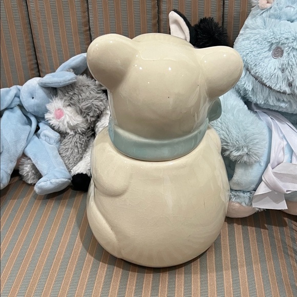 Charming Bear Ceramic Figurine - Cream and Black - Picture 3 of 3